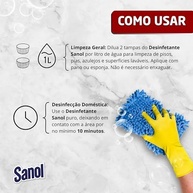 Desinfetante Líquido Pinho Original Sanol 500ml - Potente Ação Desinfetante com Fragrância Refrescante - imagem 5