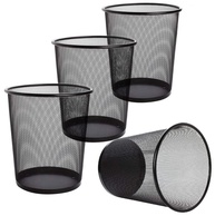 Lixeira Preta 16 Litros Aramada – Cesto de Lixo Decorativo e Durável para Todos os Ambientes - imagem 1
