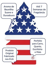 Aromatizador Little Tree Vanilla Pride EUA: Perfume Duradouro e Estilo para Seu Carro - imagem 3