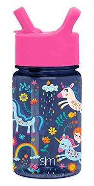 Garrafa Infantil Unicórnio Arco-Íris 350ml - Livre de BPA, à Prova de Vazamento e Reutilizável - imagem 5