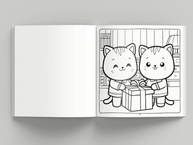 Livro de Colorir Adulto Cute & Comfy - Amigos Fofos: Relaxamento e Criatividade - imagem 5