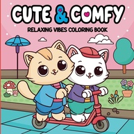 Livro de Colorir Cute & Comfy para Adultos: Relaxamento e Criatividade com Desenhos Fáceis - imagem 1