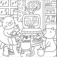 Cute Buddies: Livro de Colorir Anti-Stress para Adultos e Crianças - imagem 3