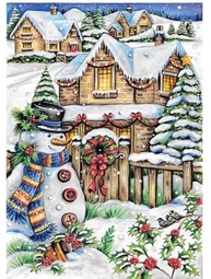 Creative Haven Country Christmas: Livro de Colorir Adulto para um Natal Rústico e Relaxante - imagem 4
