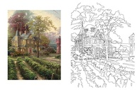 Livro de Colorir Thomas Kinkade: Designs Inspiradores para Relaxar - imagem 3