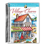 Creative Haven Village Charm: Livro de Colorir Encantador para Relaxar - imagem 1