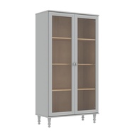 Cristaleira Estante para Livros Ditália 2 Portas com Vidro - Design Moderno e Resistente - imagem 1