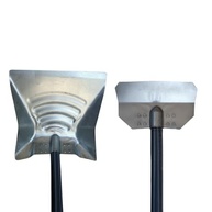 Pá Coletora de Lixo Multiuso com Cabo Longo 88cm - Metal Galvanizado para Limpeza Fácil e Sem Inclinação - imagem 4