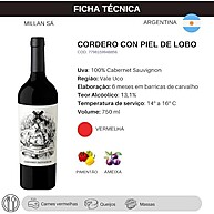 Vinho Argentino Lobo Cabernet Sauvignon 750ml - imagem 1