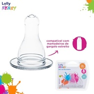 Lolly Bico Mamadeira R Transparente Universal - Seguro, Sem BPA e Confortável para Bebês - imagem 5