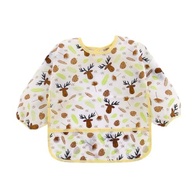 Babador Manga Longa BLW Kit 2 Unidades - Estampas Alce e Flamingo - imagem 3