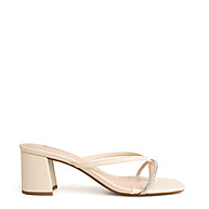 Tamanco Nude Manteiga com Strass: O Charme que Faltava no Seu Look - imagem 2
