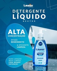 Launer Casa Detergente Lava Louças Neutro Concentrado 440ml - Limpeza Profunda com Brilho Duradouro - imagem 2