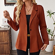 Lovito Blazer Casual Liso Feminino LBL23449 - imagem 1