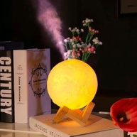 Umidificador Aromatizador Lua Cheia 3D 880ml - Difusor de Aromas com Luz Ambiente e Purificação - imagem 5