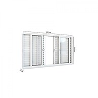 Janela Veneziana 100x200cm: Ilumine com Lucasa! - imagem 2