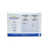 Luminária de Emergência LED 2 Faróis Potente 10W - Iluminação Confiável 2200lm - imagem 4