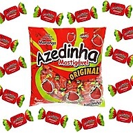 Luregirl Bala Mastigável Azedinha Morango Icekiss Pacote 500g - imagem 2