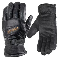 Luva de Motociclista em Couro Sintético: Proteção Térmica e Corta-Vento para o Inverno - imagem 1