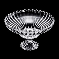 Centro de Mesa de Cristal com Pé Geneva 32cm x 21cm – Design Elegante e Luxuoso - imagem 5