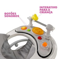 Andador Bebê Musical Premium com Luz e Brinquedos Sensoriais - Estimula Aprendizado e Coordenação - imagem 4