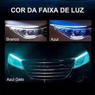 Fita de LED Automotiva 60cm: Seta Amarela Sequencial e Luz Branca Decorativa 12V - imagem 4