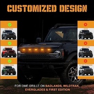 Kit 5 Luzes LED Âmbar para Grade Ford Bronco 2021-2024 - Estilo e Segurança OEM - imagem 4