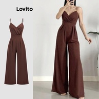 Macacão Plissado Lovito: Elegância Casual de Verão - imagem 1