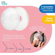 Concha Amamentação Lolly Macia Transparente - Proteção e Conforto para Mães - imagem 3