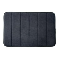Tapete Antiderrapante Soft Cinza - Macio, Absorvente e Lavável para Banheiro e Lavabo - imagem 2