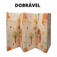 Tapete Infantil Tatame Emborrachado Dobrável Macio Castor - Bege | Segurança e Conforto para Brincadeiras - imagem 4