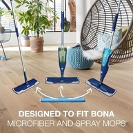 Bona Almofada de Microfibra para Pisos de Madeira - 3 Unidades com Design de Limpeza Dupla - imagem 4