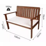 Conjunto para Jardim com Sofá e Poltronas em Madeira Maciça - Estilo e Conforto ao Ar Livre - imagem 3