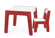 Conjunto Mesa e Cadeira Infantil Junges - Madeira Reflorestada com Pintura Atóxica - imagem 1