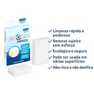 Kit 3 Esponjas Mágicas de Melamina Brancas - Limpeza Profunda e Poderosa Sem Produtos Químicos - imagem 4