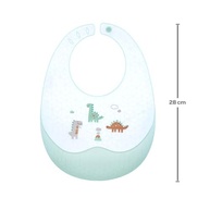 Babador em Silicone com Porta-Migalhas Dino - Estoque Mágico Arco Íris - imagem 4
