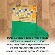 Pano Mágico Limpa Pisos Ecomais - Limpeza Ecológica com Água, 40x60cm, Sem Fiapos - imagem 2