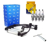 Kit Completo: Cabos de Vela Delphi + Velas Magneti Marelli para Chevrolet Celta, Corsa, Meriva, Cobalt, Montana e Spin - imagem 1