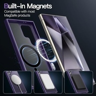 JETech Capa Magnética para Samsung S24 Ultra 5G: Proteção Premium com MagSafe e Acabamento Fosco Translúcido - imagem 4