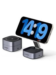 UGREEN Carregador Magnético Dobrável 2 em 1: iPhone & AirPods Sempre Carregados! - imagem 2