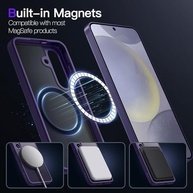 JETech Capa Magnética para Samsung Galaxy S24 5G: Proteção Transparente Fosca com MagSafe (Violeta) - imagem 4