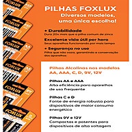 Kit 4 Pilhas Alcalinas Médias C Foxlux – Energia que Dura Mais - imagem 2
