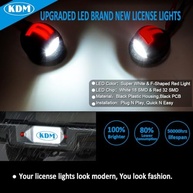 Luz de Placa LED Neon OLED Vermelho "F" KDM - Compatível com Ford F150, Ranger, Explorer e Mais - imagem 3