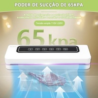 Seladora a Vácuo Multifuncional 110V-220V: Preserve Alimentos Frescos por Mais Tempo! - imagem 5