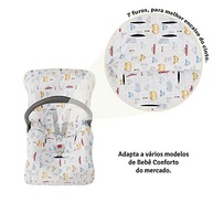 Capa Acolchoada Papi Malhas para Bebê Conforto: Conforto e Proteção Essencial (87x50cm) - imagem 4