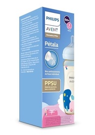 Mamadeira Philips Avent Pétala PPSU 330ml - Bico 6m+ Antivazamento Fluxo Individual - imagem 4