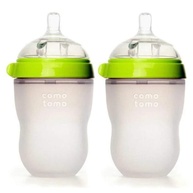 Mamadeira Comotomo Verde 250ml - 2 Unidades | Design Natural e Anticólica - imagem 1