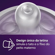 Mamadeira Philips Avent Pétala 3.0 260ml com Bico Médio - Azul - imagem 5