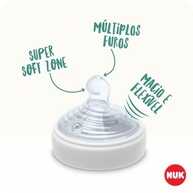 NUK Kit Starter Mamadeiras Anticólica Essence Smart Flow 150ml + 270ml - Bicos M/L - imagem 5