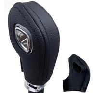 Manopla Câmbio Automático Powershift em Couro Legítimo - Ecosport, Fusion, Ka, New Fiesta, Focus - imagem 1